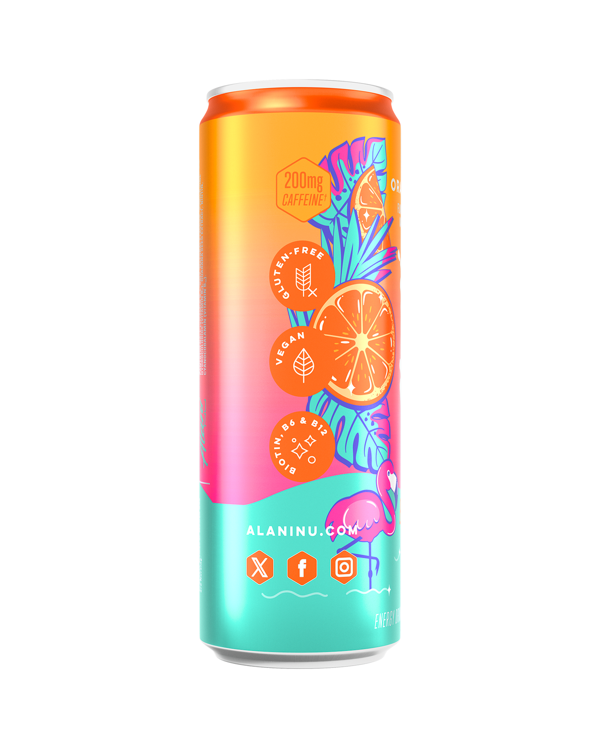 Orange Kiss Citrus Energy Drink, 12-Pack
