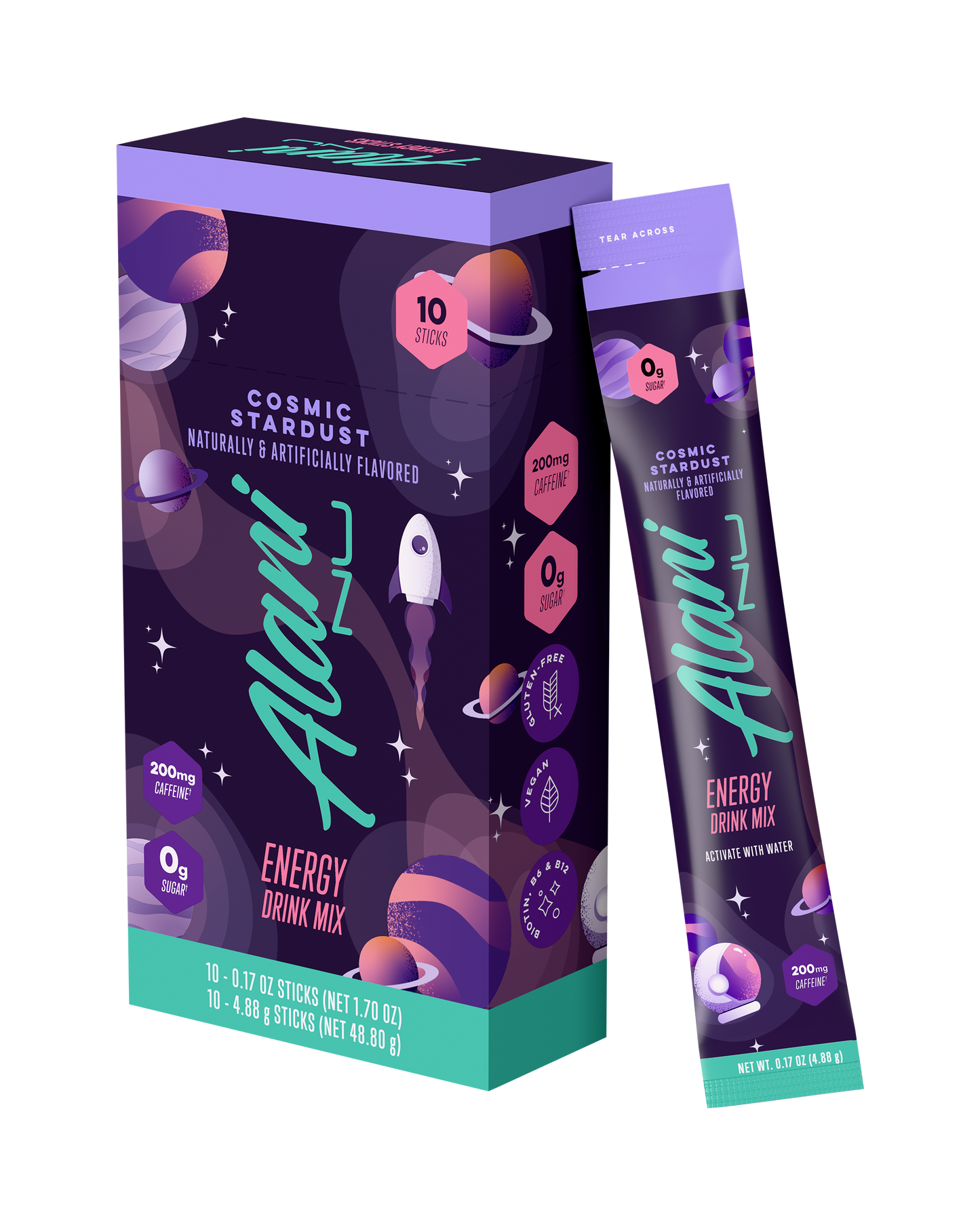 Cosmic Stardust Energy Drink Sticks, 10-Pack