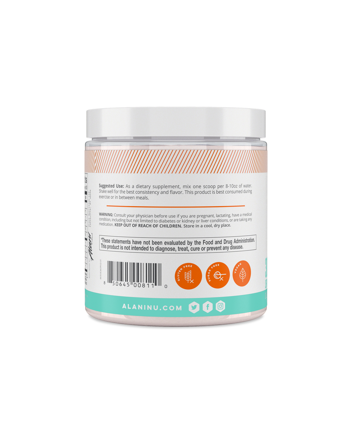 Sour Peach Rings BCAA Powder, 30 Servings