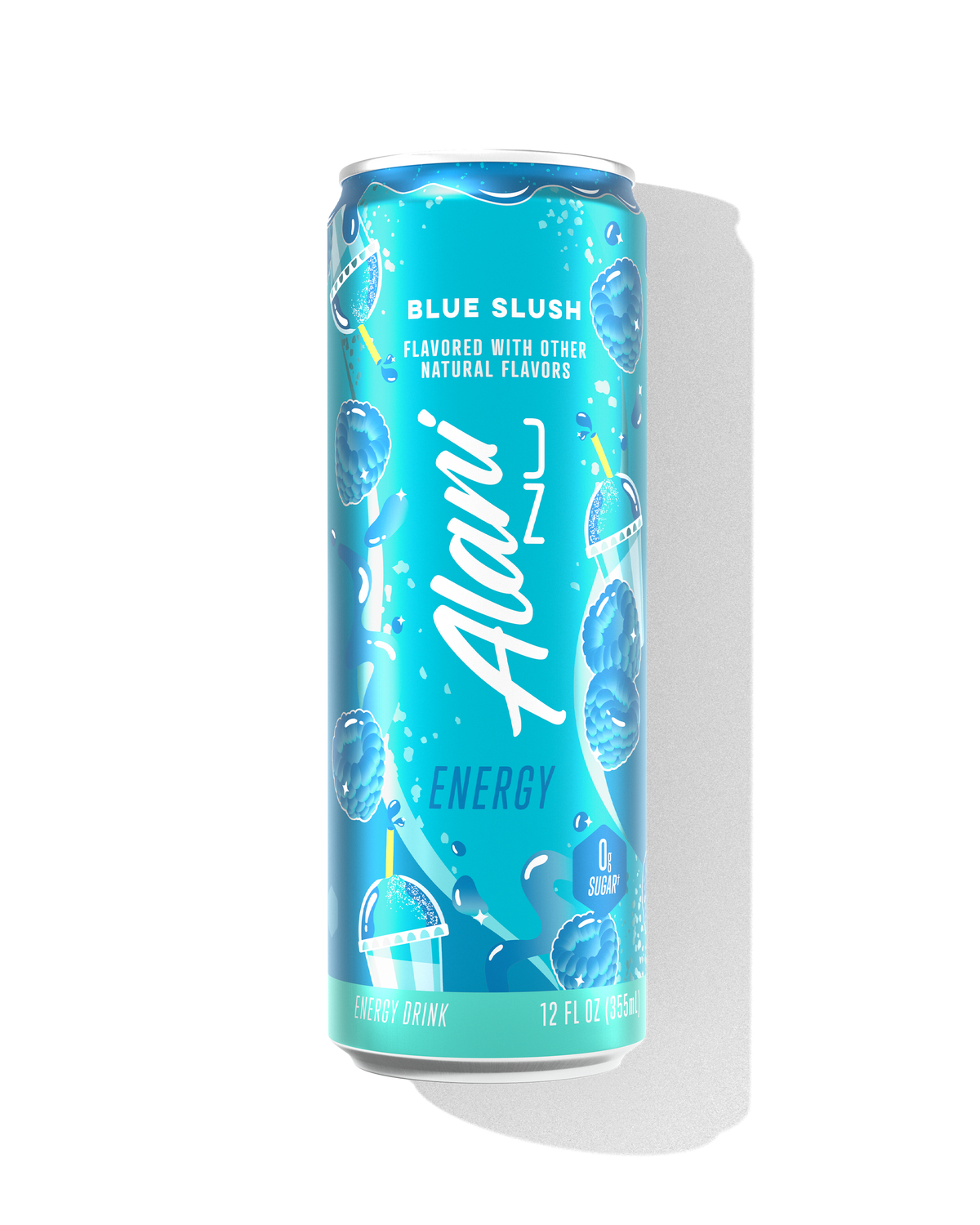 Blue Slush Blue Razz Energy Drink, 12-Pack