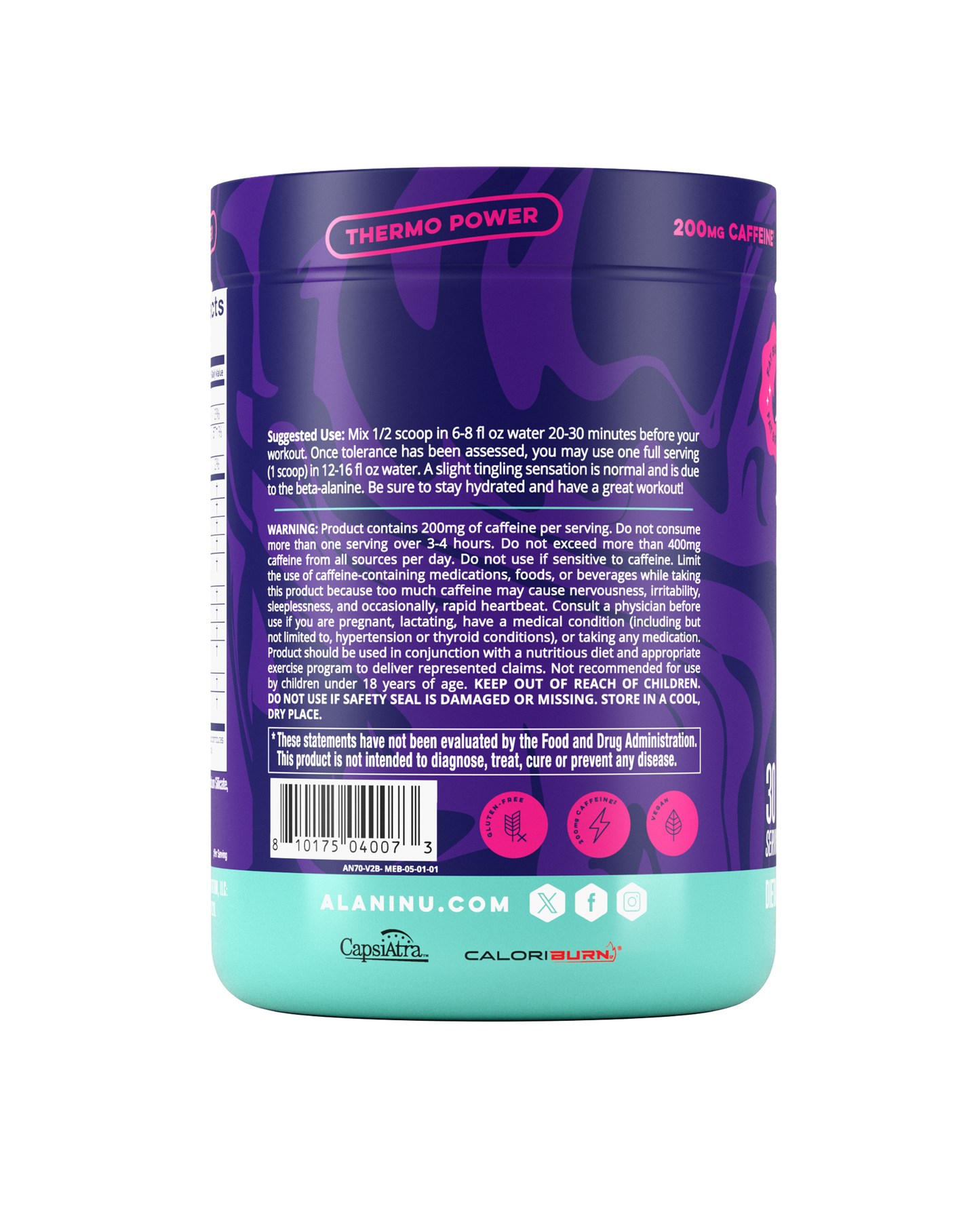 Melonberry Blast Pre-Workout+ Burn, 30 Servings