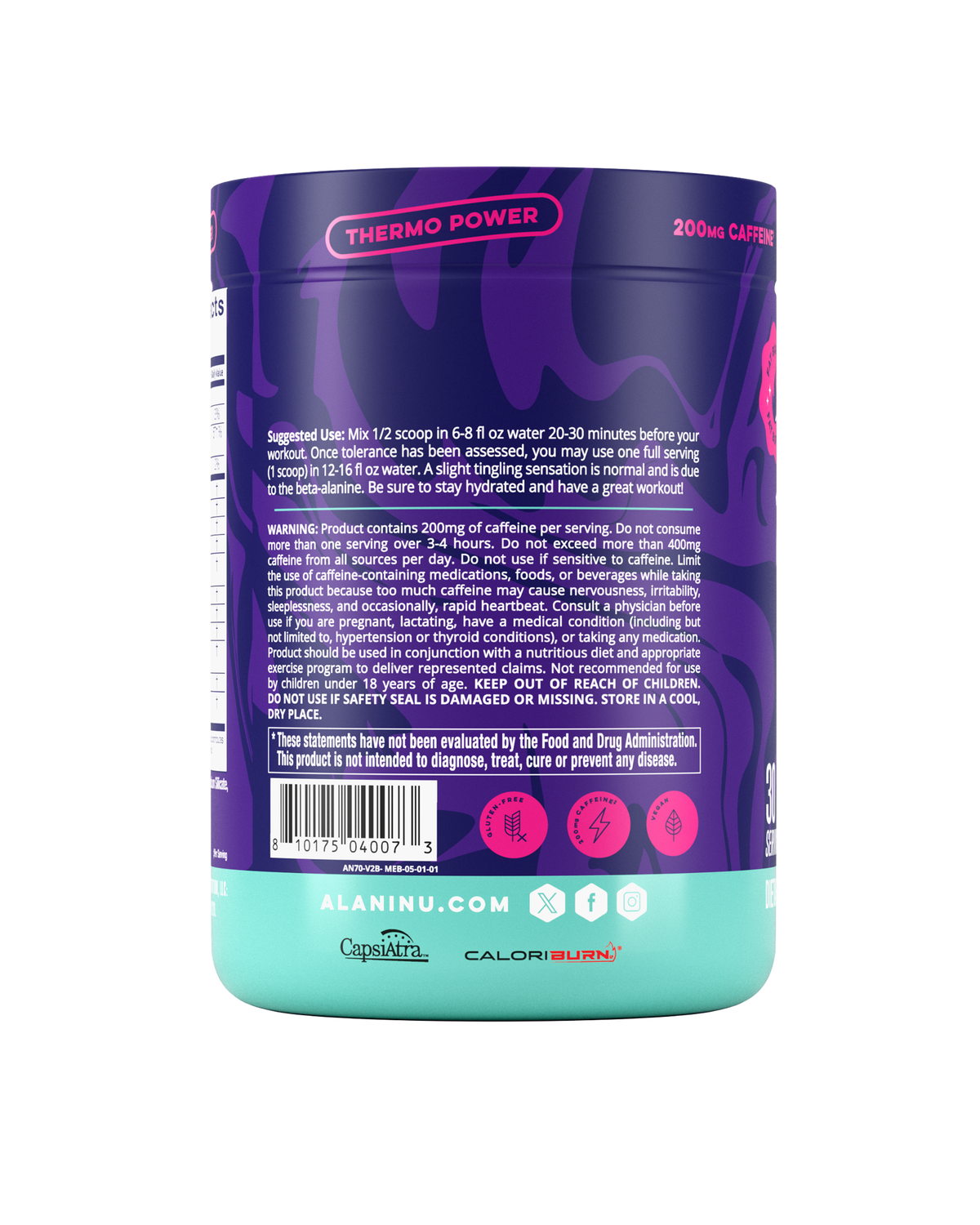 Melonberry Blast Pre-Workout+ Burn, 30 Servings