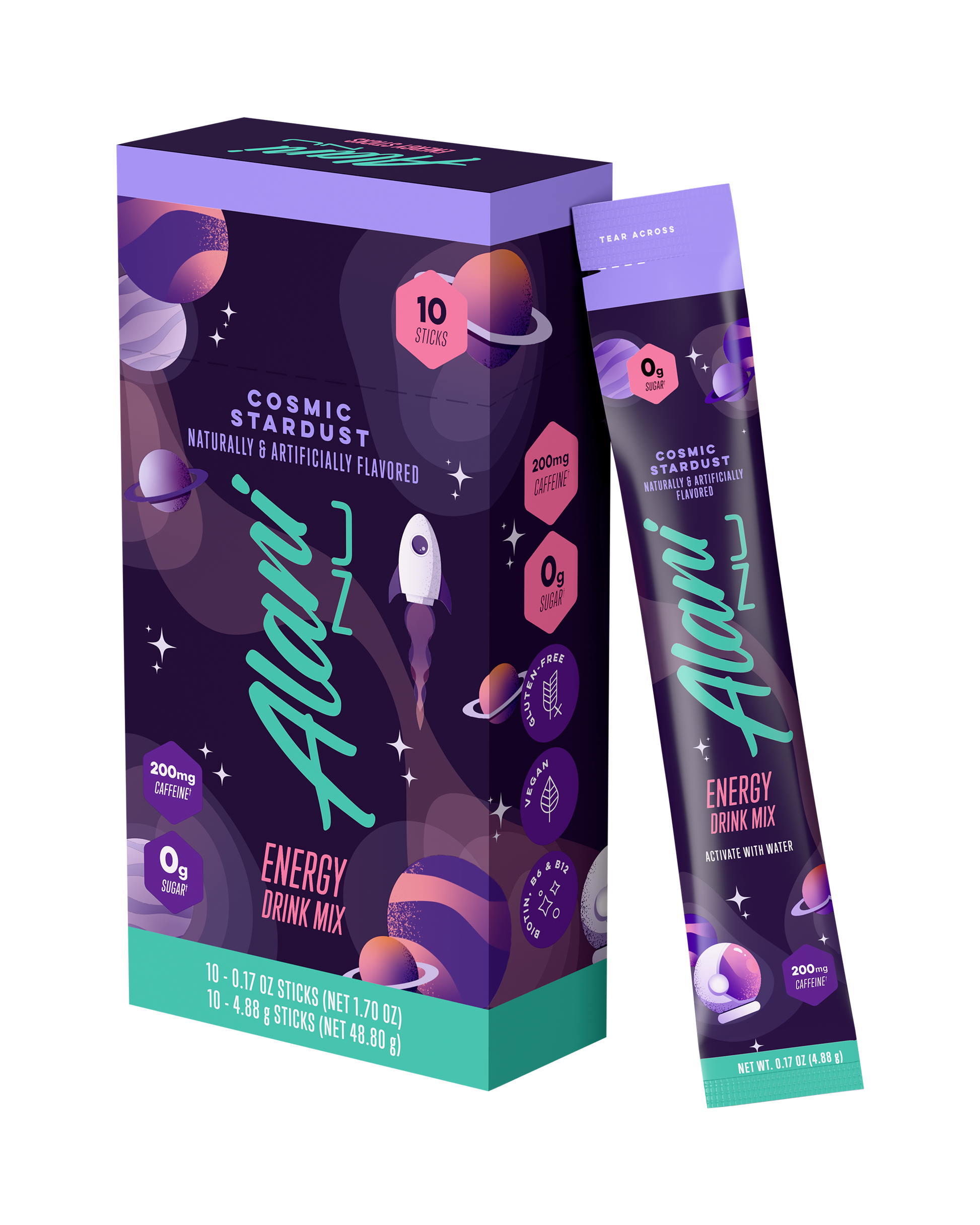 Cosmic Stardust Energy Drink Sticks, 10-Pack