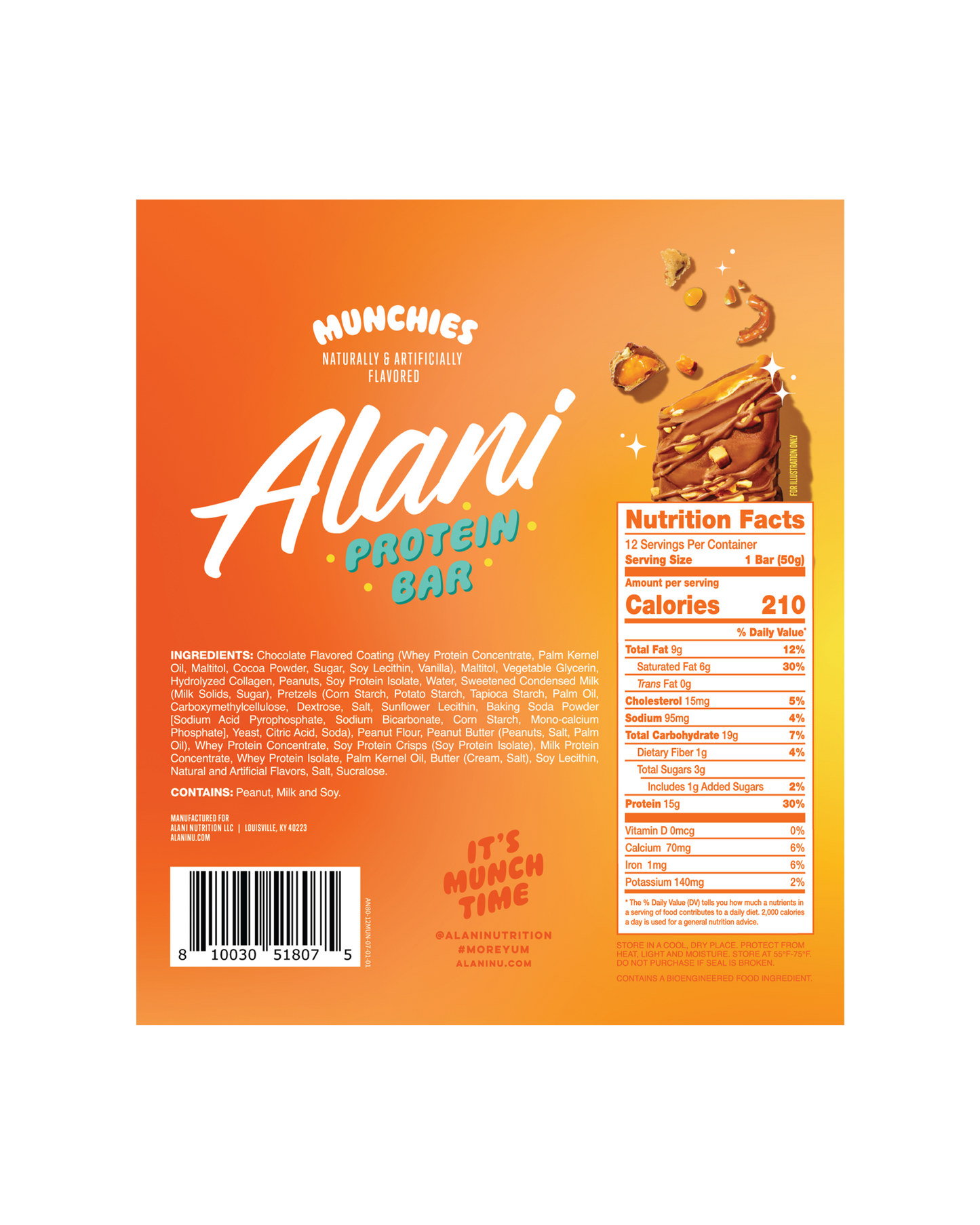 Munchies Sweet and Salty Protein Bars, 12-Pack