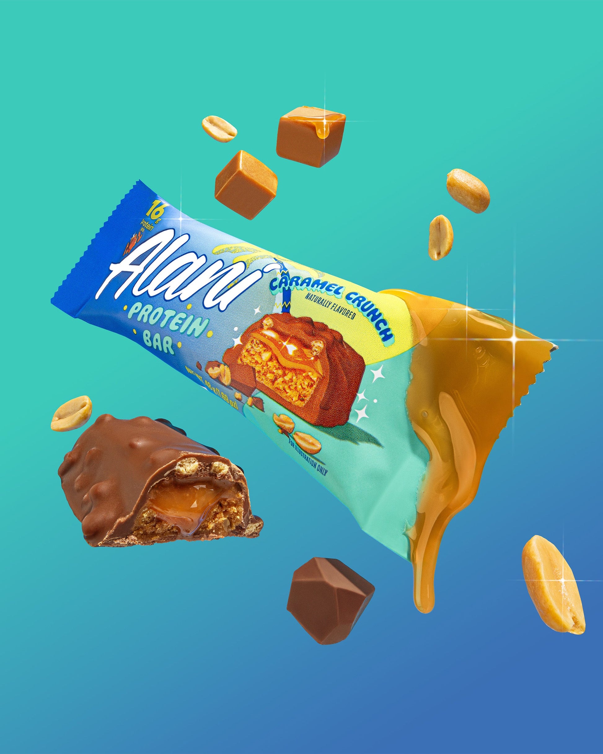 Caramel Crunch Gluten-Free Protein Bars, 12-Pack
