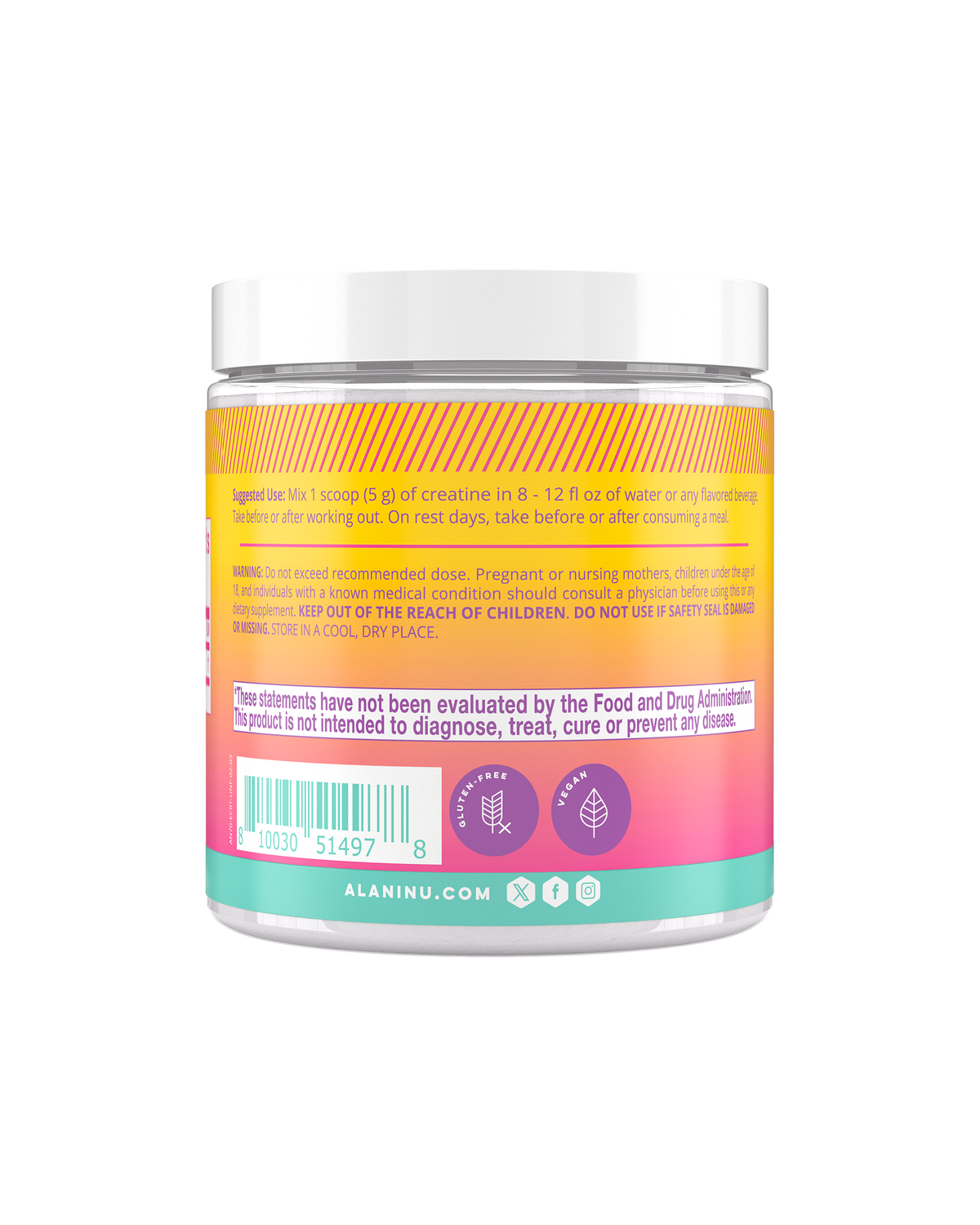 Pure Creatine Powder, 30 Servings