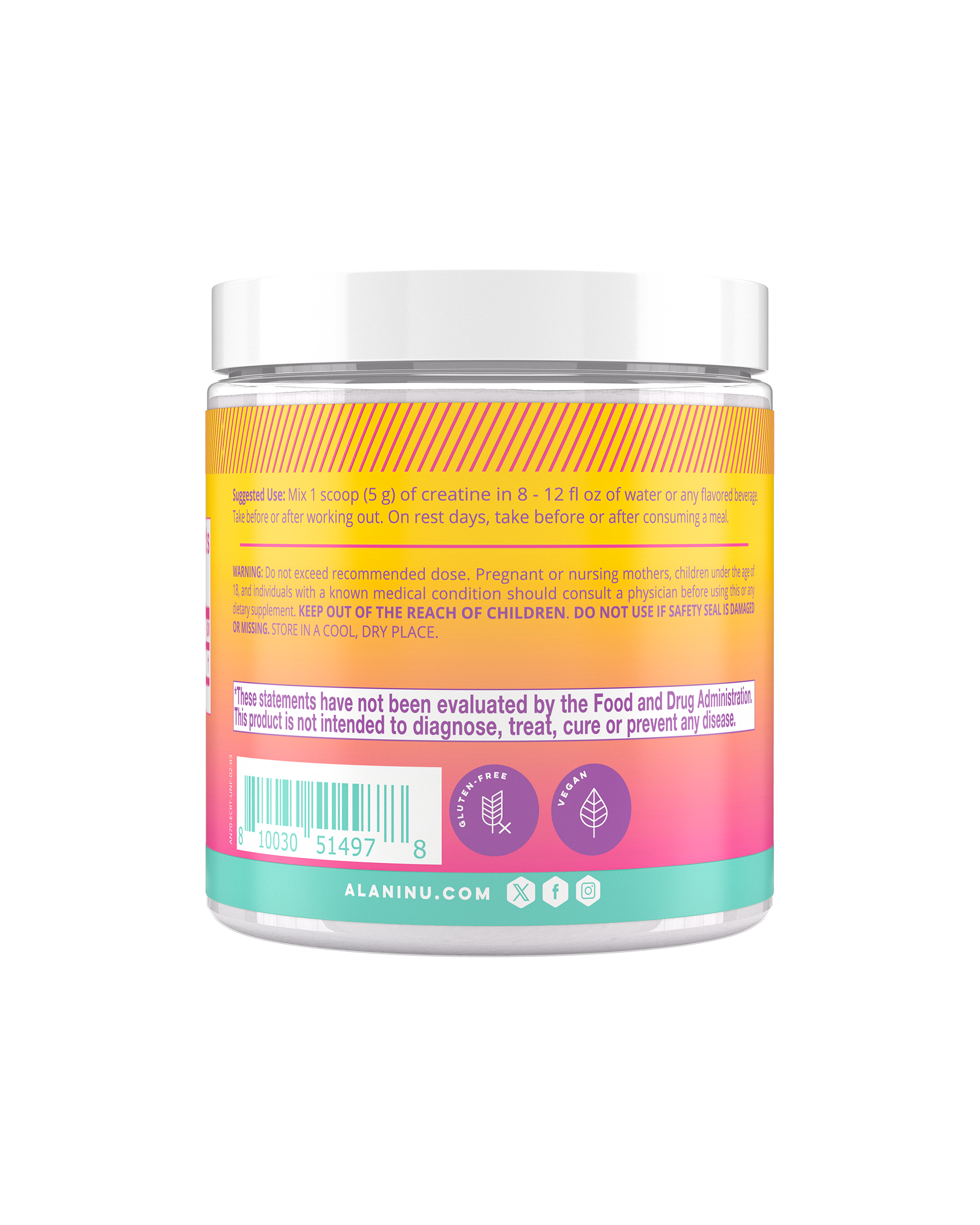 Pure Creatine Powder, 30 Servings