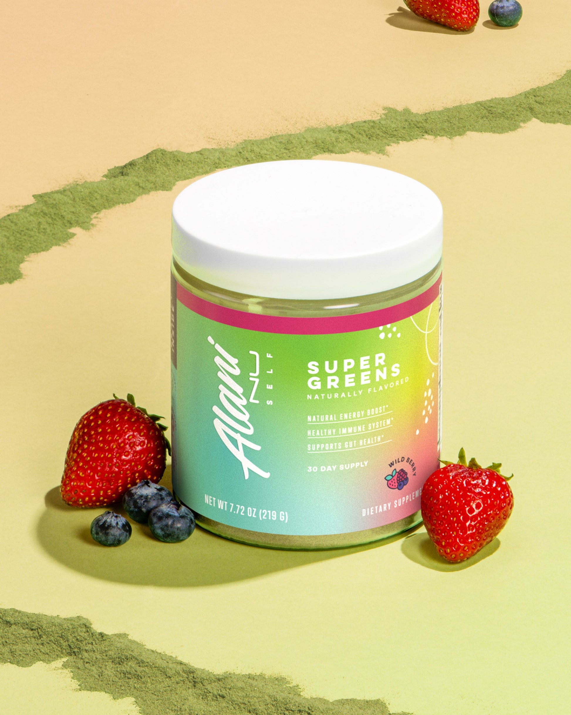 Wild Berry Super Greens Powder, 30-Day Supply