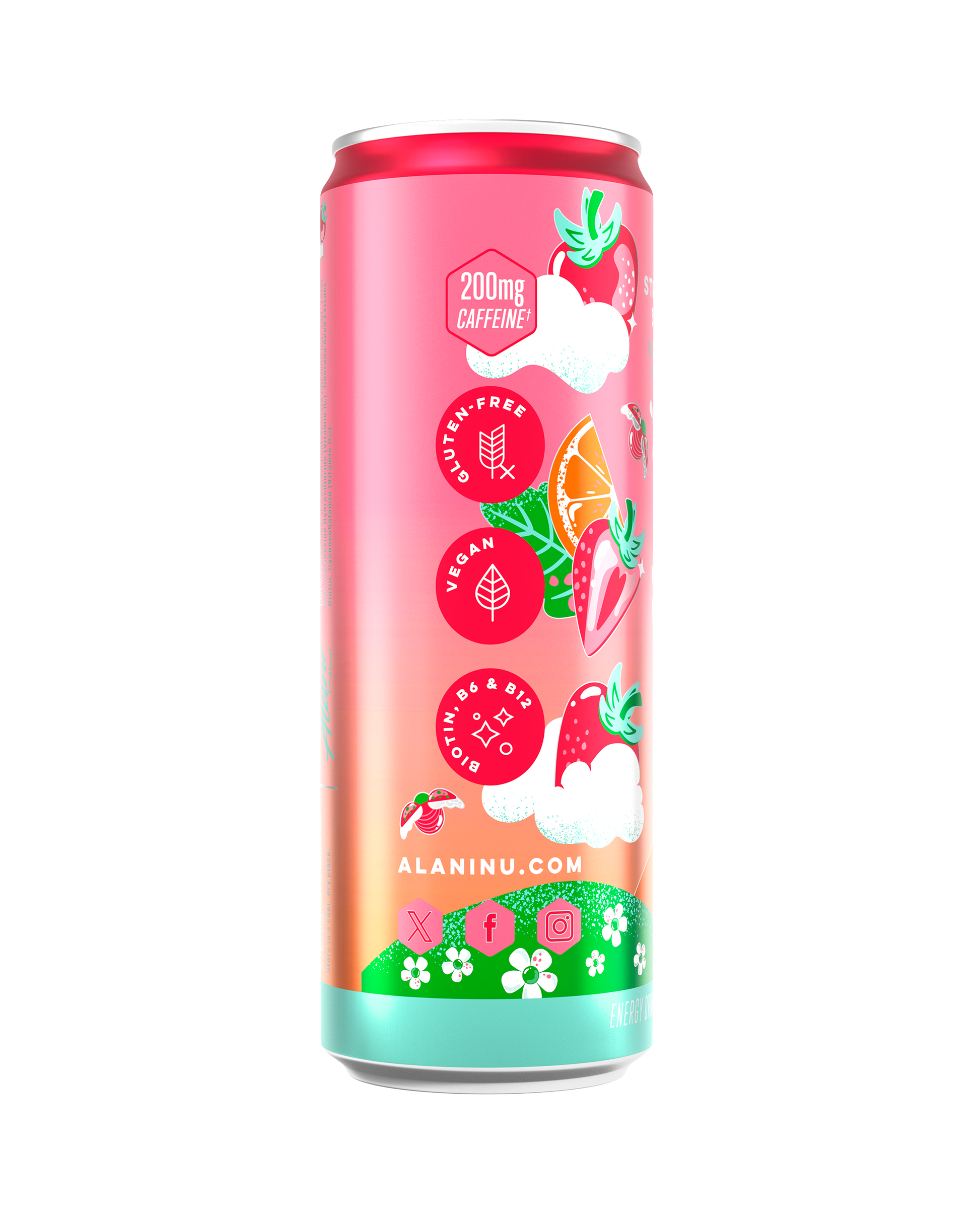 Strawberry Sunrise Energy Drink, 12-Pack