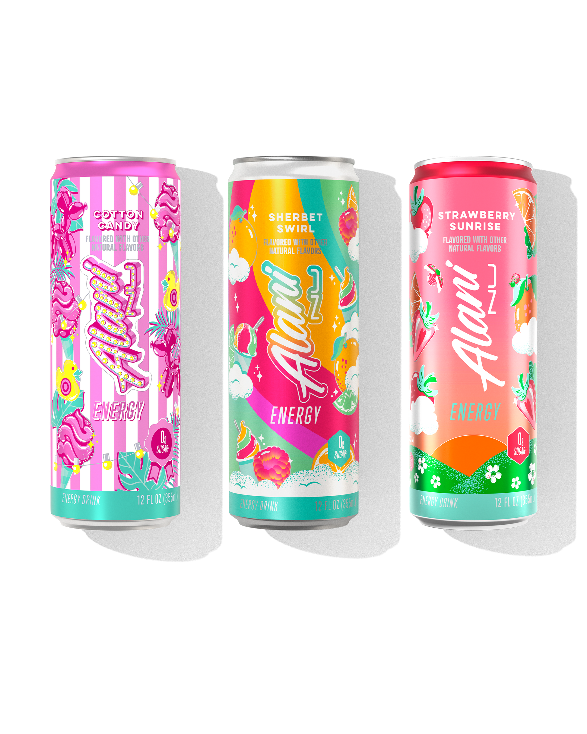 Dream Trio Three-Flavor Energy Drinks, 12-Pack