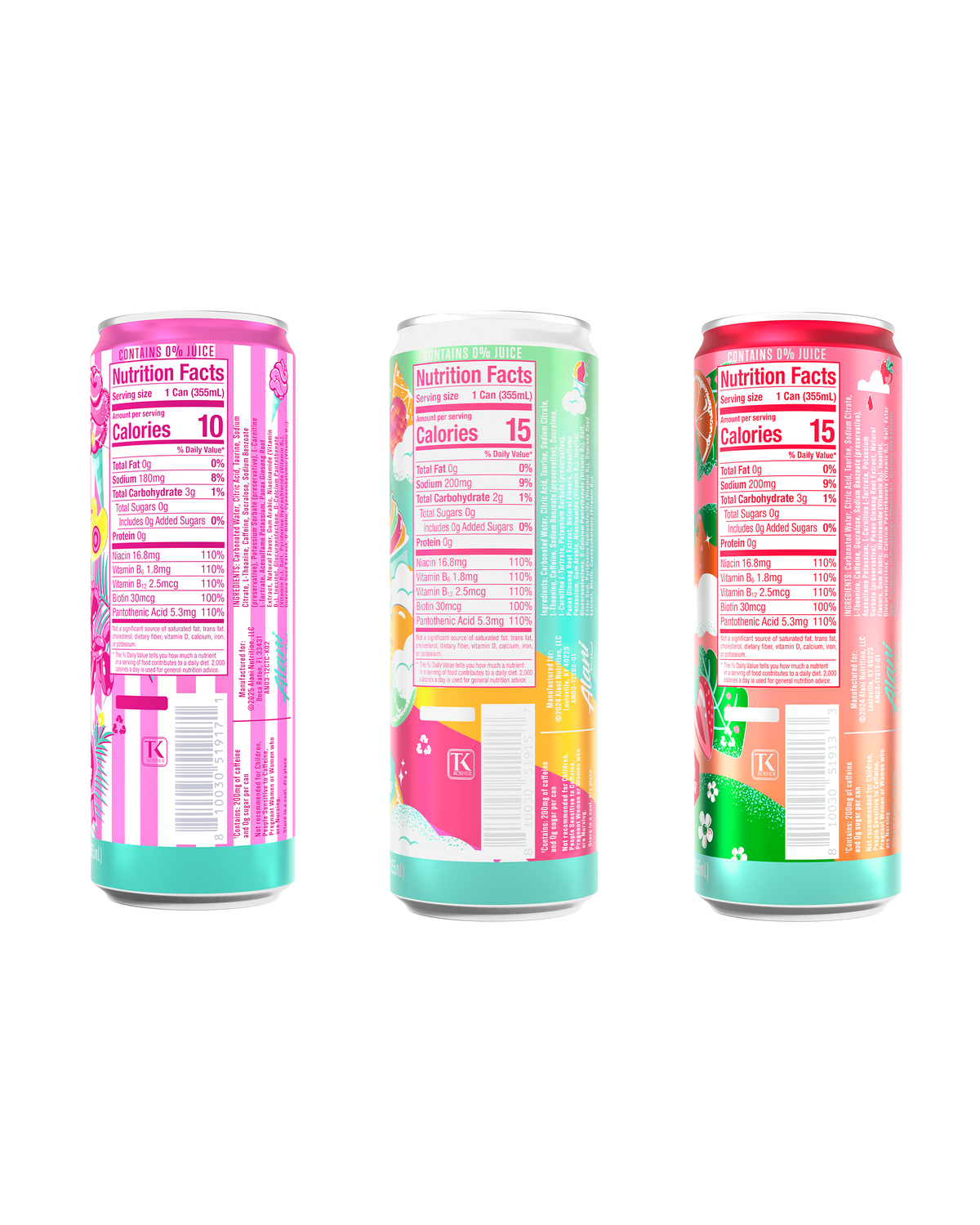 Dream Trio Three-Flavor Energy Drinks, 12-Pack