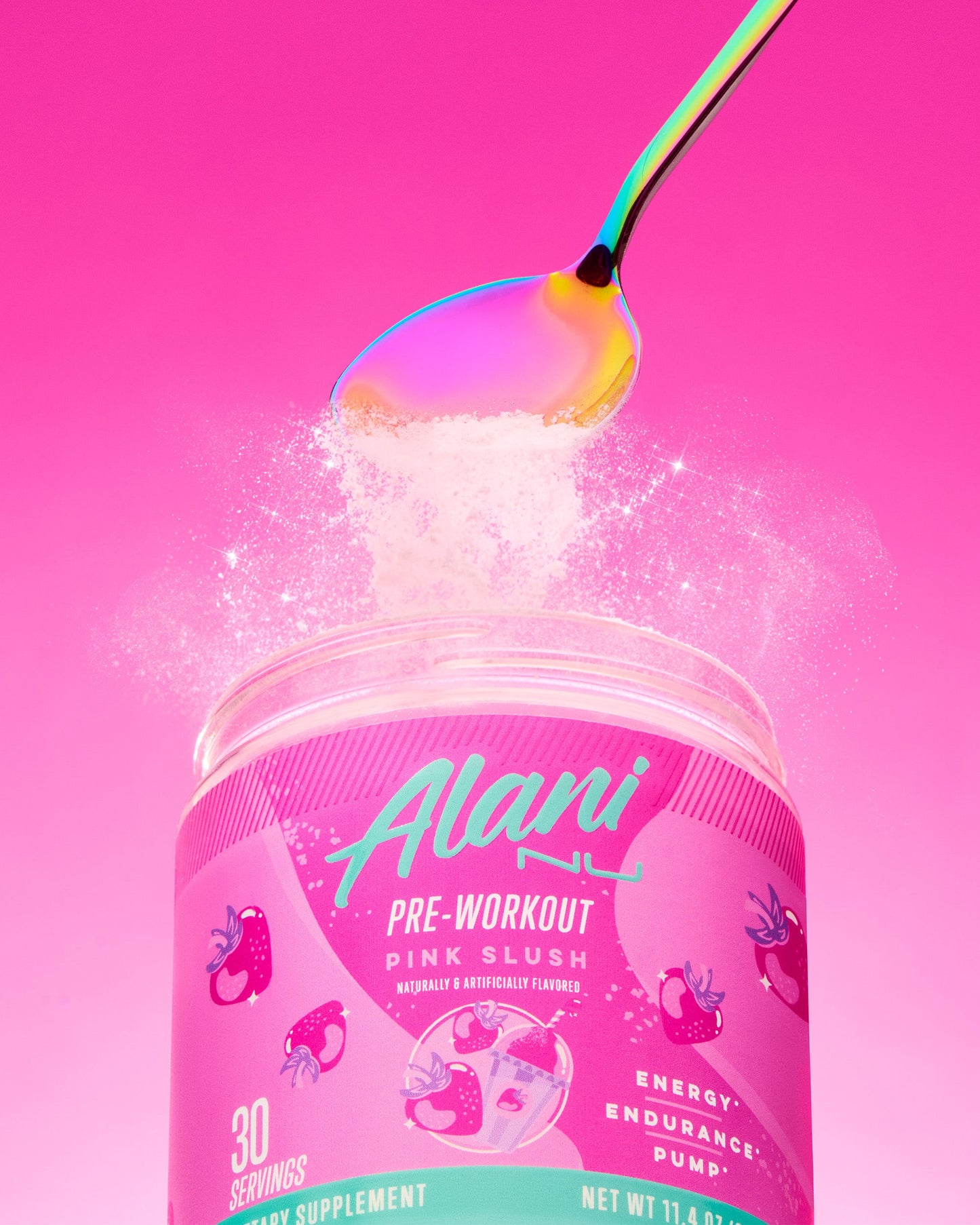 Pink Slush Pre-Workout Powder, 30 Servings