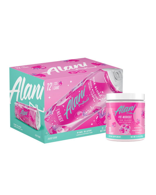 Pink Slush Energy Drink and Pre-Workout Set