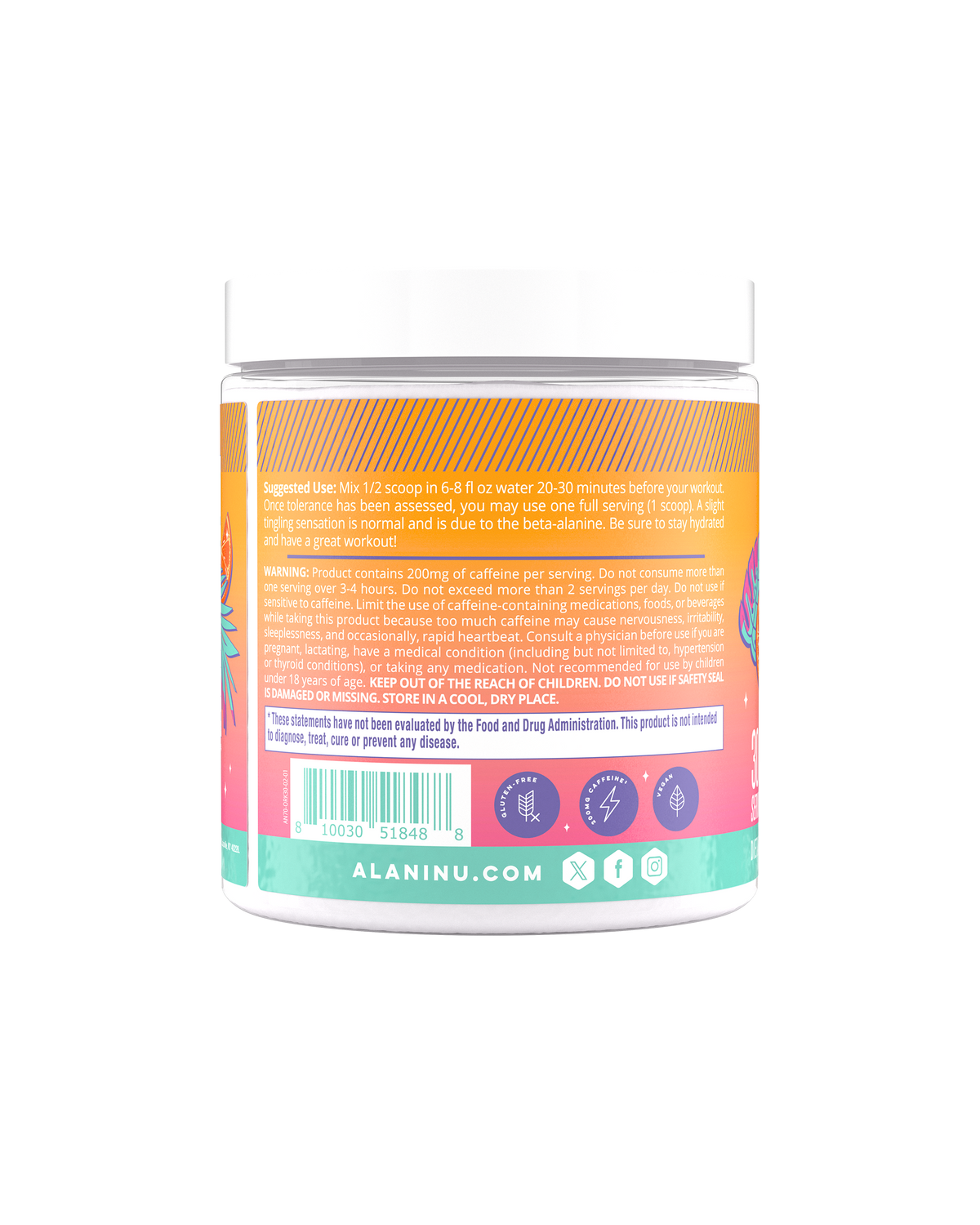 Orange Kiss Pre-Workout, 30-Serving Powder