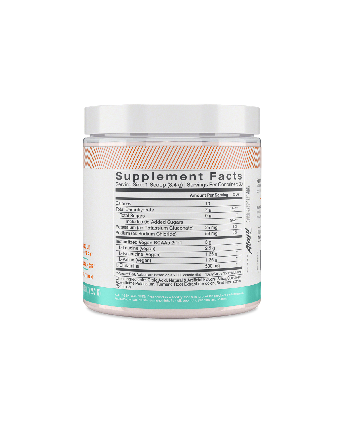 Sour Peach Rings BCAA Powder, 30 Servings