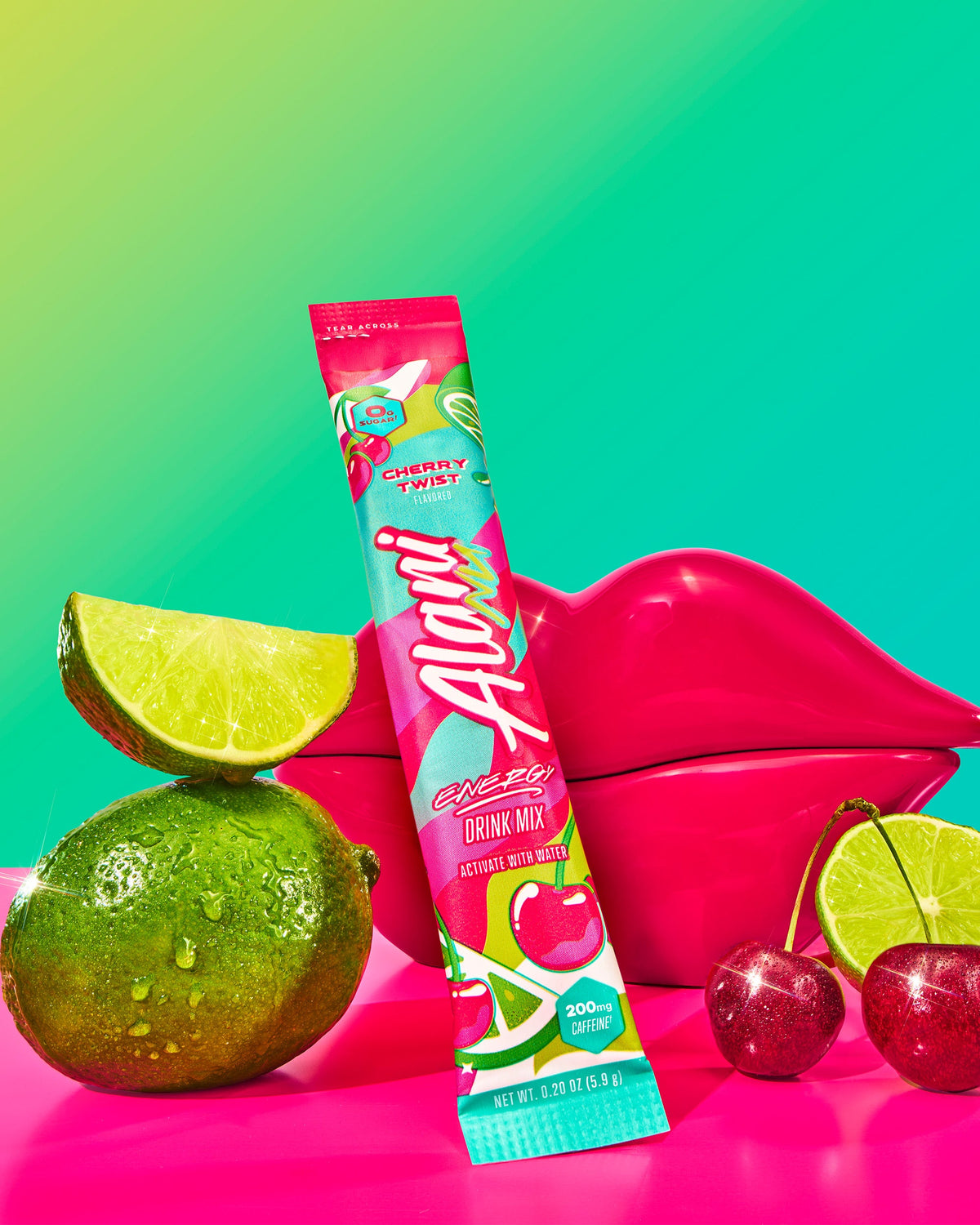 Cherry Twist Powdered Energy Sticks, 10-Pack