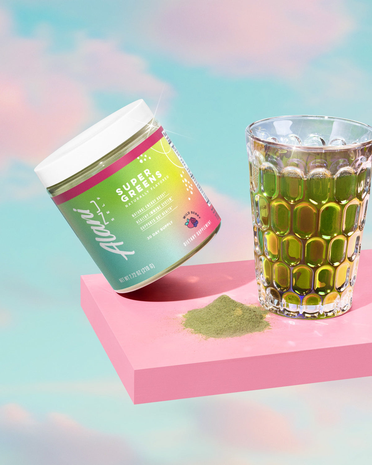 Wild Berry Super Greens Powder, 30-Day Supply