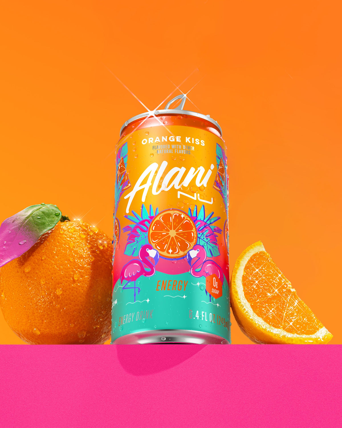Orange Kiss Mini Energy Drink, 24-Pack