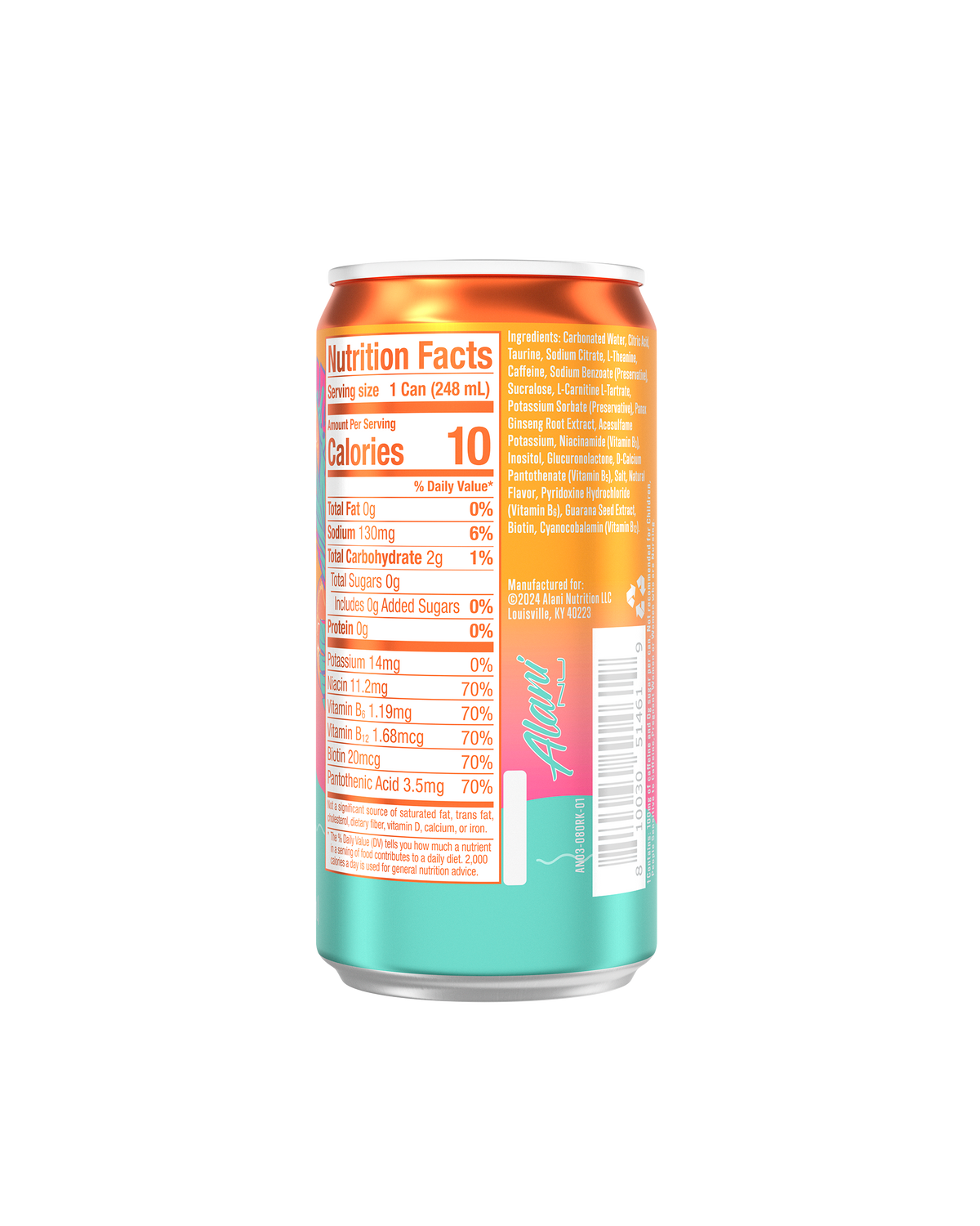Orange Kiss Mini Energy Drink, 24-Pack