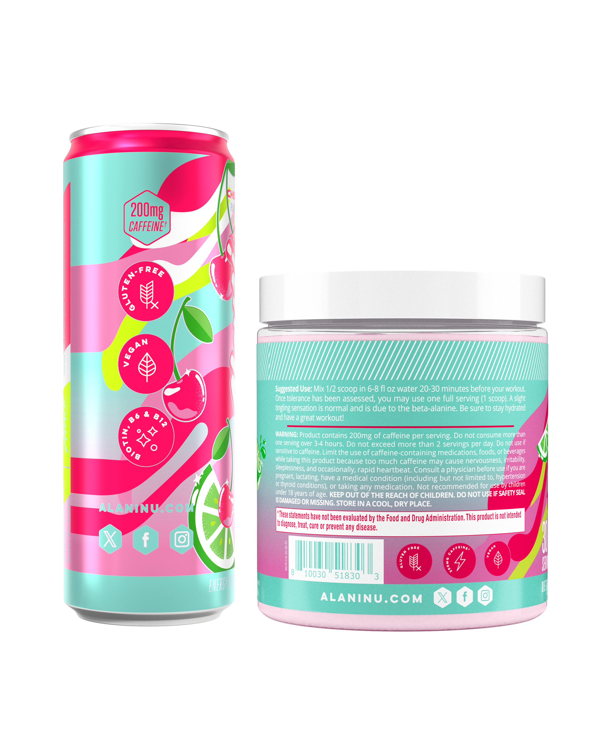 Cherry Twist Energy Drink & Pre-Workout Bundle