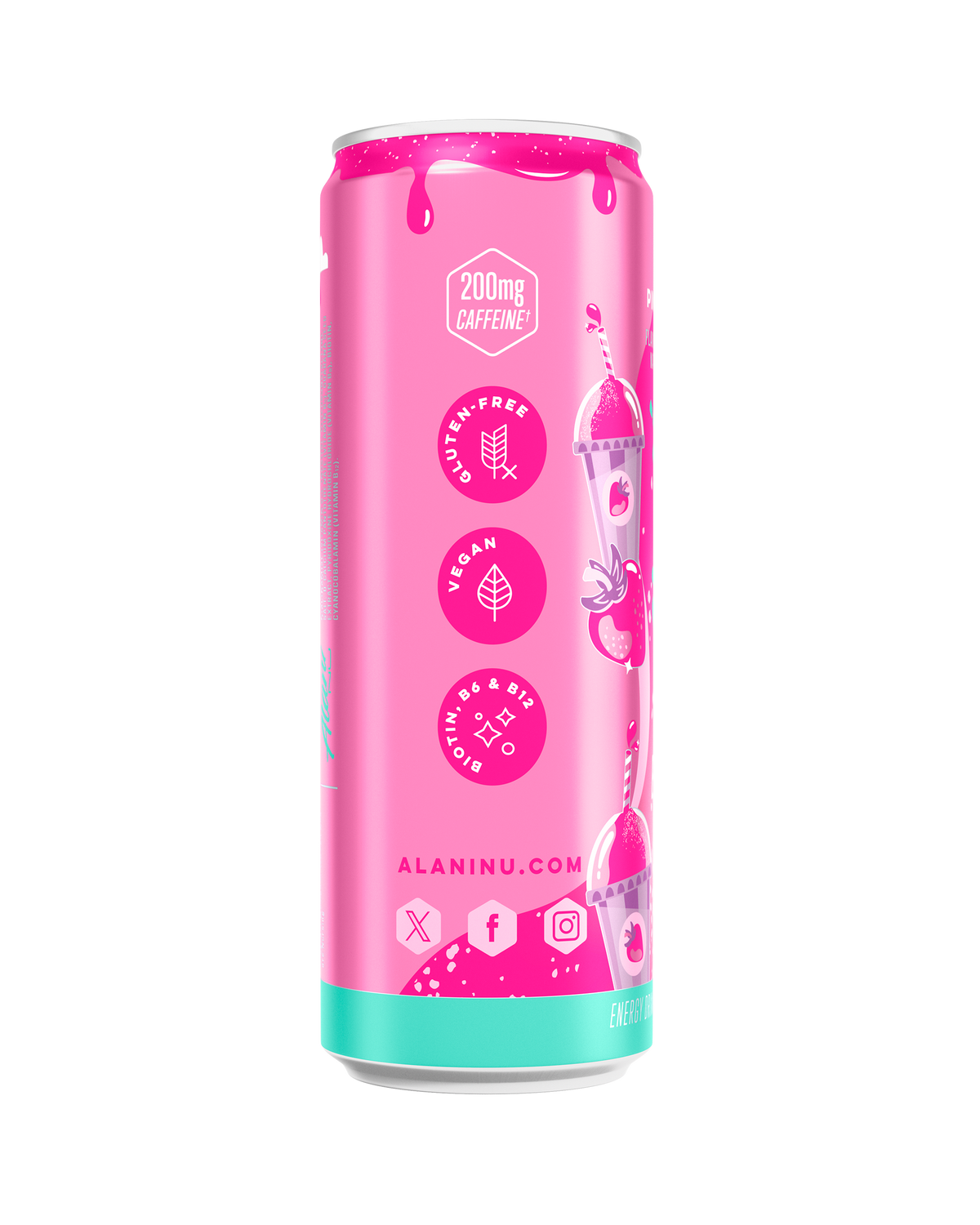 Pink Slush Energy Drink, 12-Pack
